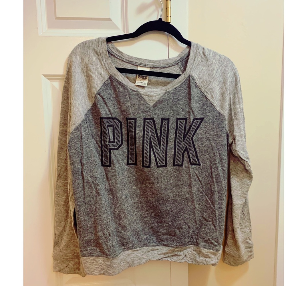 Long sleeved pink t-shirt/sweater